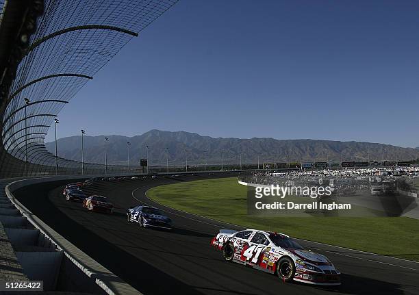 Casey Mears driving the Target Chip Ganassi Racing Dodge during the NASCAR Nextel Cup Series Pop Secret 500 on September 5, 2004 at California...