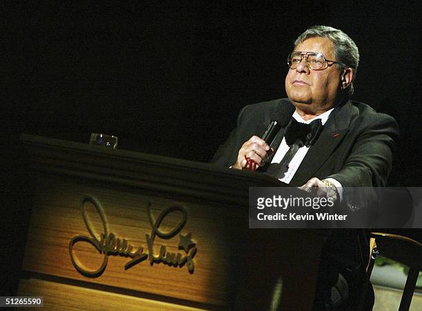 Comedian Jerry Lewis kicks off the 39th Annual Jerry Lewis MDA Labor Day Telethon at CBS Television City on September 5, 2004 in Los Angeles,...