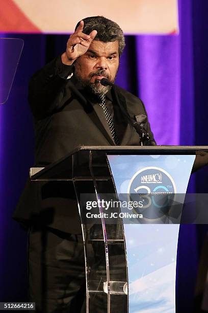 Actor Luis Guzman onstage during the 19th Annual National Hispanic Media Coalition Impact Awards Gala at Regent Beverly Wilshire Hotel on February...