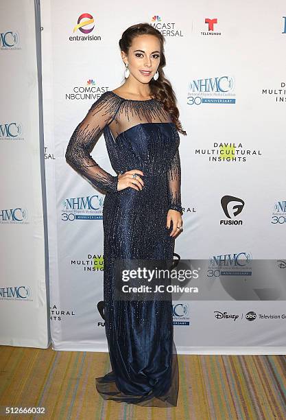 Actress Maria Elisa Camargo attends the 19th Annual National Hispanic Media Coalition Impact Awards Gala at Regent Beverly Wilshire Hotel on February...