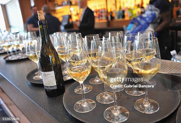 Pascal Jolivet wine on display at A Lunch Hosted By Nobu Matsuhisa And Jose Garces during 2016 Food Network & Cooking Channel South Beach Wine & Food...