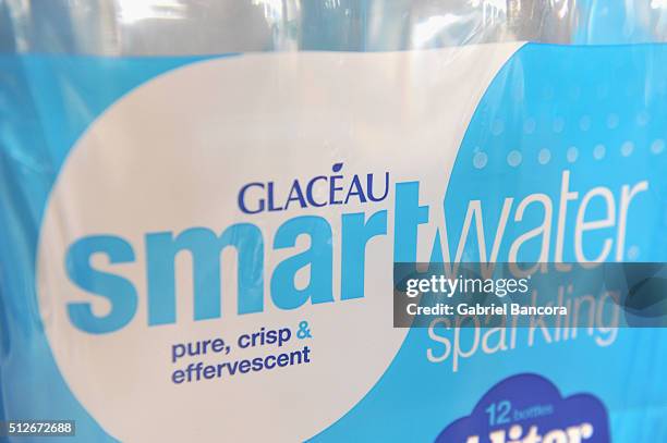 Smartwater on display at A Lunch Hosted By Nobu Matsuhisa And Jose Garces during 2016 Food Network & Cooking Channel South Beach Wine & Food Festival...