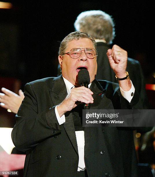 Comedian Jerry Lewis speaks at the 39th Annual Jerry Lewis MDA Labor Day Telethon on September 6, 2004 at CBS Television City, in Los Angeles,...