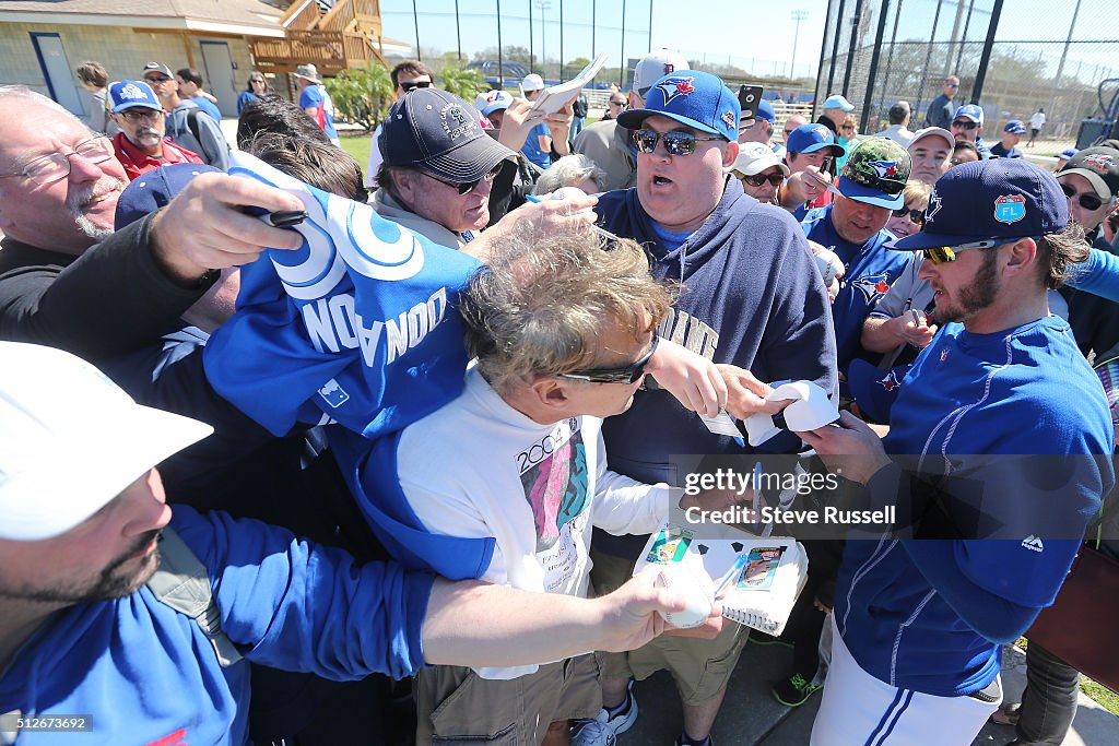 Toronto Blue Jays Spring Training for the 2016 Major League Baseball Season