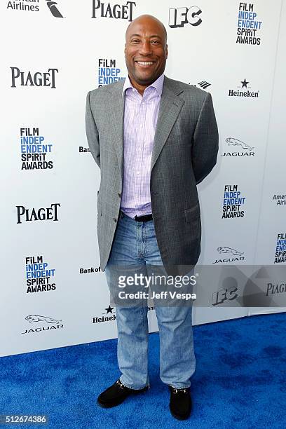 Comedian Byron Allen attends the 2016 Film Independent Spirit Awards on February 27, 2016 in Santa Monica, California.