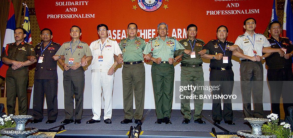 ASEAN army chiefs, (L to R) Col. Abdur R