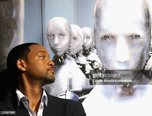 Actor Will Smith attends a press conference to promote the film "I, Robot" September 7, 2004 in Tokyo, Japan.