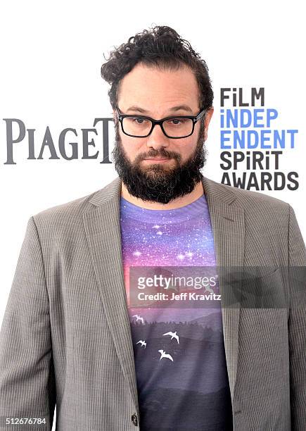 Editor Julio Perez IV attends the 2016 Film Independent Spirit Awards on February 27, 2016 in Santa Monica, California.