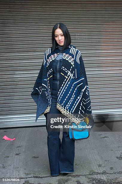 Fashion buyer Tiffany Hsu on day 4 during London Fashion Week Autumn/Winter 2016/17 on February 22, 2016 in London, England. Tiffany Hsu "n