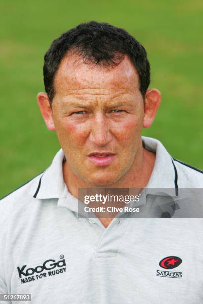 Steve Diamond pictured during the Saracens squad photocall at Bramley Road on August 10, 2004 in Southgate, London, England.