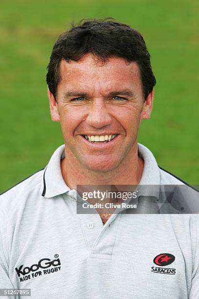 Mike Ford pictured during the Saracens squad photocall at Bramley Road on August 10, 2004 in Southgate, London, England.