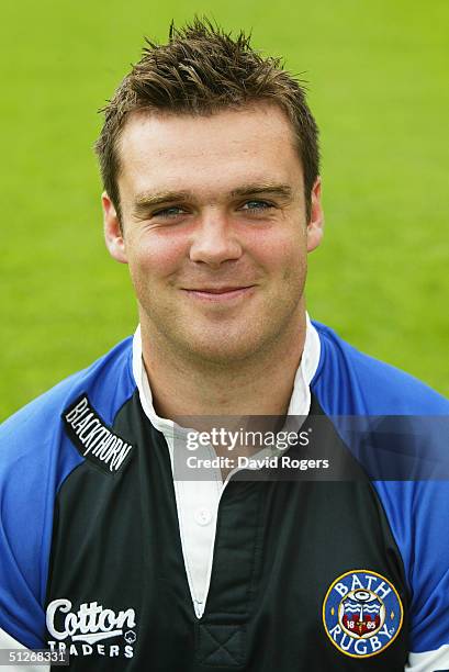 Martyn Wood pictured during the Bath squad photocall at the Recreation Ground on September 03, 2004 in Bath, England.