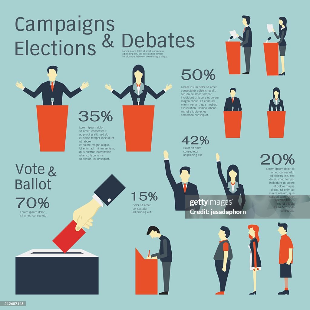 Election Vs Graphics Campaigns And Elections High-Res Vector Graphic - Getty Images