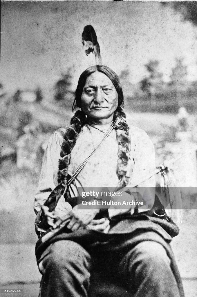 Portrait Of Sioux Chief Sitting Bull