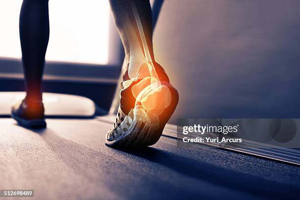 run off your heels - personal injury stockfoto's en -beelden