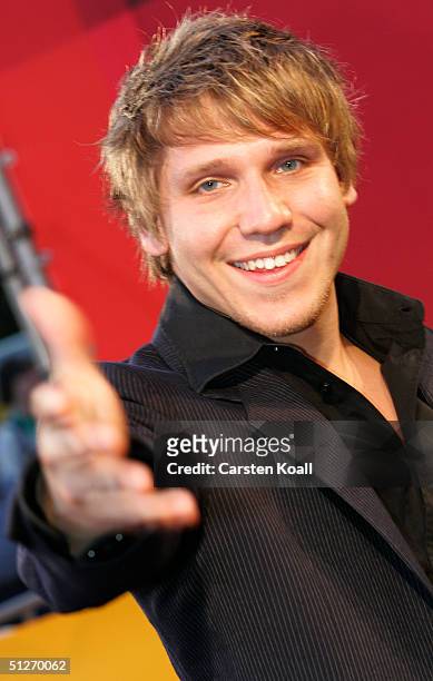Actor Hanno Koffler attends the premiere of new German film "Kleinruppin Forever" at Cinema Kosmos September 7, 2004 in Berlin, Germany.