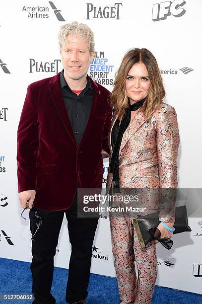 Eddie Schmidt and Rachel Kamerman attend 2016 Film Independent Spirit Awards on February 27, 2016 in Santa Monica, California.