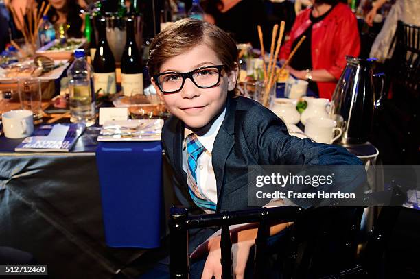 Actor Jacob Tremblay attends the 2016 Film Independent Spirit Awards on February 27, 2016 in Santa Monica, California.