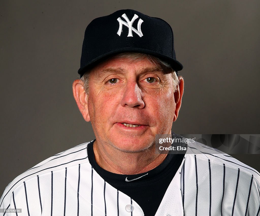 Larry Rothschild Player Larry Rothschild of the New York Yankees poses for a portrait on ...