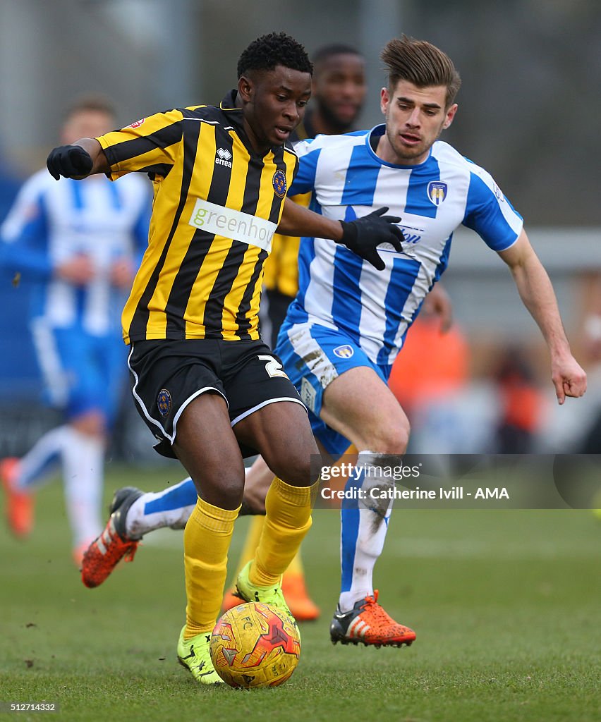 Colchester United v Shrewsbury Town : Sky Bet League One