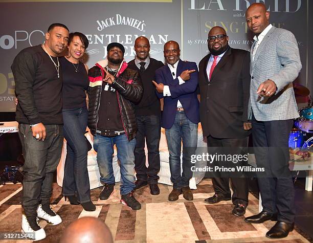 Kawan "KP' Prather, Cheri Riley, Big Boi, Big Tigger, L.A. Reid and Reggie Rouse attend a Conversation with L.A. Reid SCADshow on February 24, 2016...