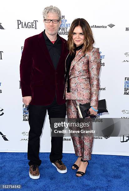 Director Eddie Schmidt and Rachel Kamerman attend the 2016 Film Independent Spirit Awards on February 27, 2016 in Santa Monica, California.