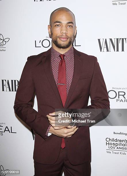 Kendrick Sampson arrives at the Vanity Fair pre-Oscar party held at Palihouse Holloway on February 26, 2016 in West Hollywood, California.
