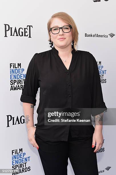 Mel Eslyn attends the 2016 Film Independent Spirit Awards sponsored by Piaget on February 27, 2016 in Santa Monica, California.