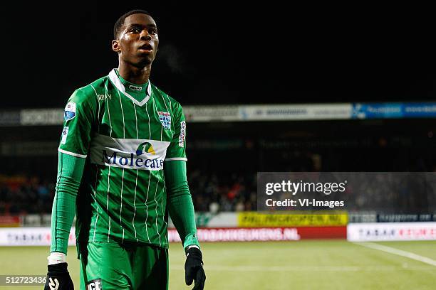 Kingsley Ehizibue of PEC Zwolle during the Dutch Eredivisie match between SC Cambuur Leeuwarden and PEC Zwolle at the Cambuur Stadium on February 27,...