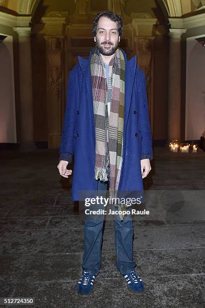 Francesco Missoni Maccapani attends Vogue Cocktail Party honoring photographer Mario Testino on February 27, 2016 in Milan, Italy.