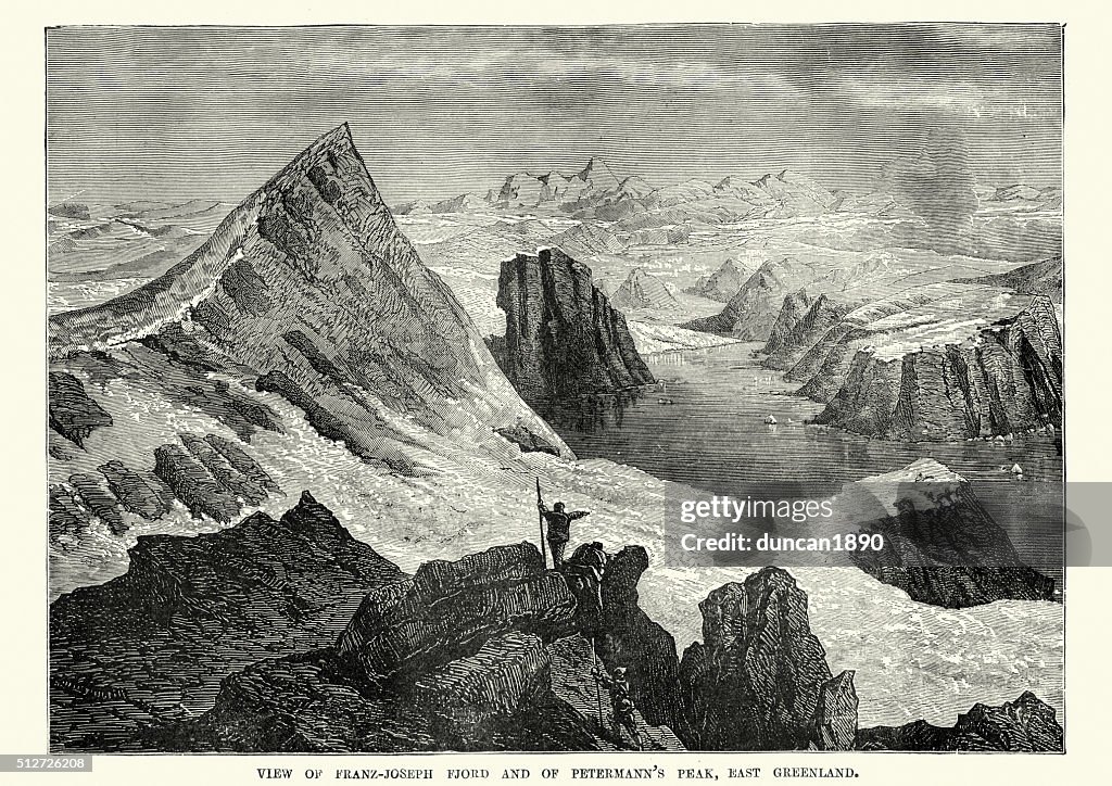 Franz-Joseph fjord and Petermann's Peak, Greenland