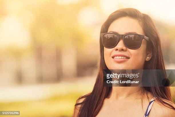 sunny day - hot filipina women stock pictures, royalty-free photos & images