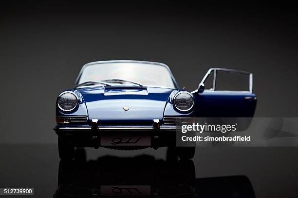 classic porsche 911 model front view - audi car stock pictures, royalty-free photos & images