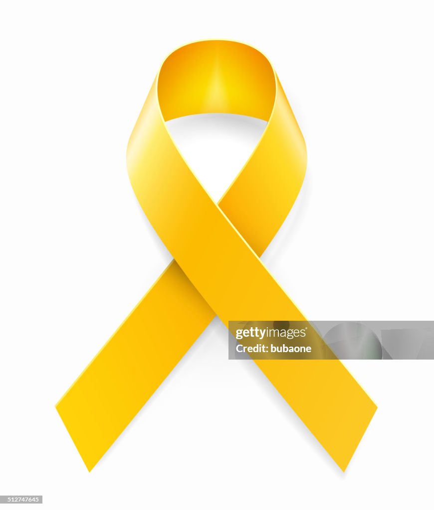 Yellow Awareness Ribbon