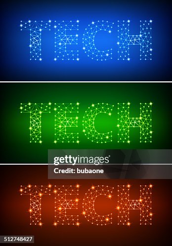 Tech on triangular nodes connection structure vector art Tech on triangular nodes connection structure vector art