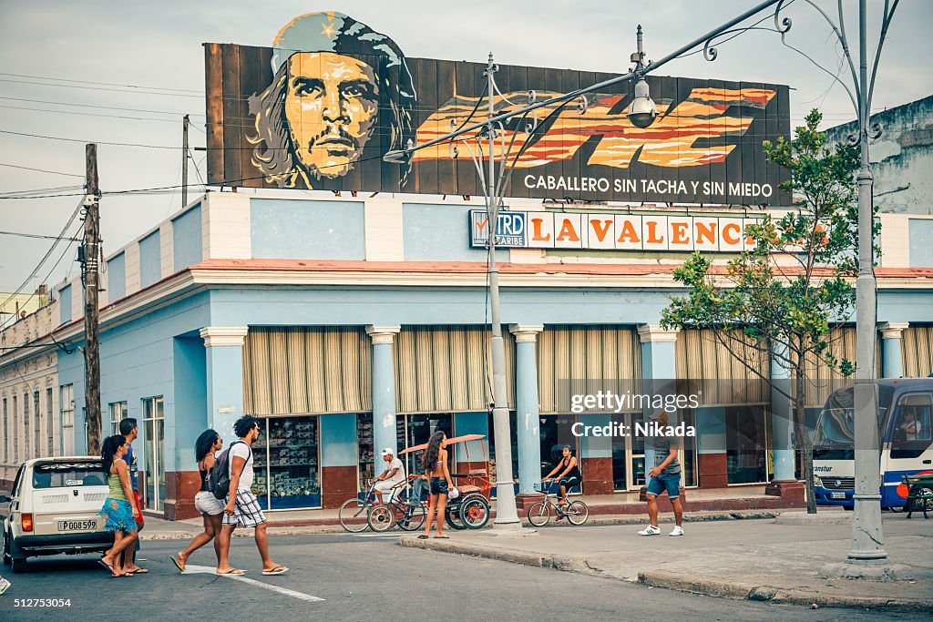 Che Guevara banner in Cuba