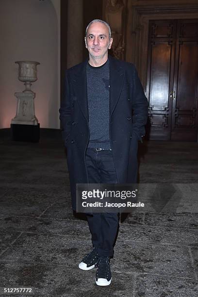 Alessandro Dell'Acqua attends Vogue Cocktail Party honoring photographer Mario Testino on February 27, 2016 in Milan, Italy.