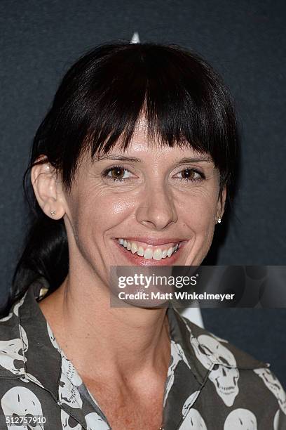 Makeup artist Elka Wardega attends the 88th annual Academy Awards Oscar Week Makeup and Hairstyling symposium at the Academy of Motion Picture Arts...