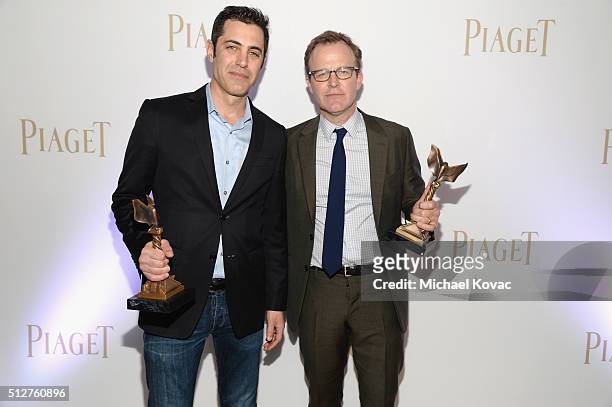 Screenwriter Josh Singer and director/screenwriter Tom McCarthy attend the 2016 Film Independent Spirit Awards sponsored by Piaget on February 27,...