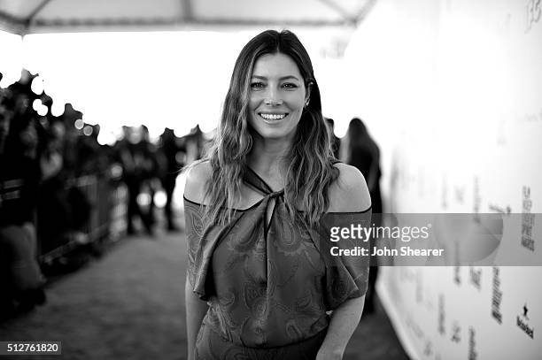 Actress Jessica Biel attends the 2016 Film Independent Spirit Awards on February 27, 2016 in Santa Monica, California.
