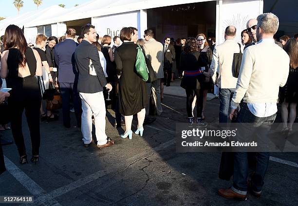 Guests attend the 2016 Film Independent Spirit Awards private reception on February 27, 2016 in Santa Monica, California.