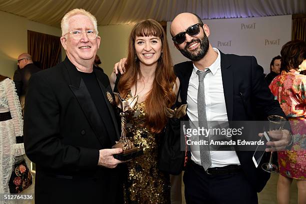 Steven Heller, director Marielle Heller, winner of the Best First Feature award for 'The Diary of a Teenage Girl', and producer Michael Sagol attend...