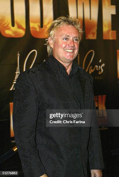 Drummer Roger Taylor, a founding member of the rock group Queen, arrives at the "We Will Rock You" North American premiere at Paris Las Vegas Le...