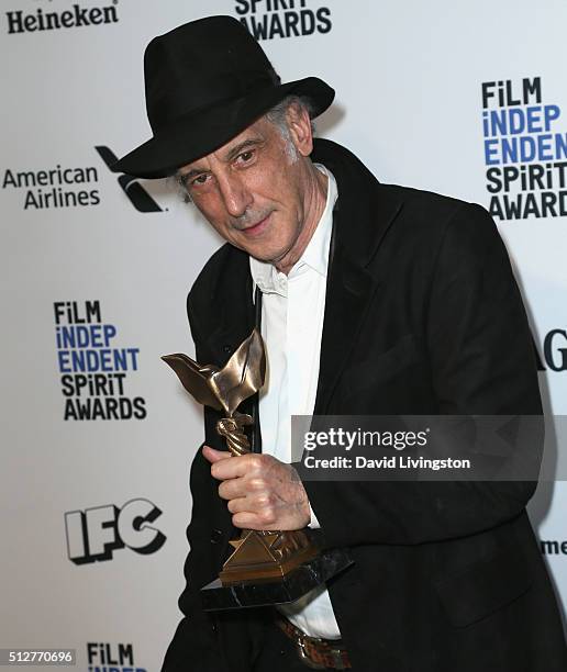 Cinematographer Edward Lachman attends 2016 Film Independent Spirit Awards Press Room on February 27, 2016 in Santa Monica, California.