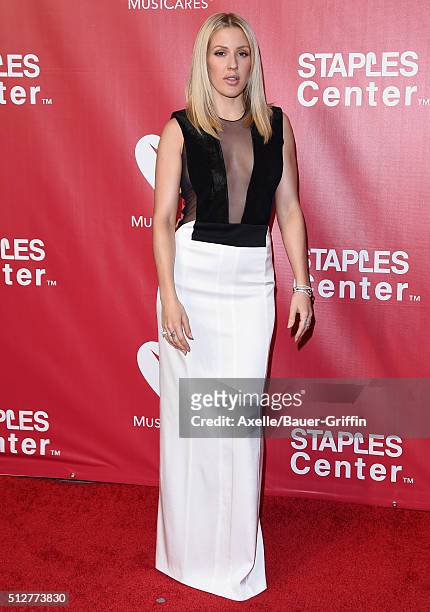 Singer Ellie Goulding arrives at the 2016 MusiCares Person of the Year honoring Lionel Richie at Los Angeles Convention Center on February 13, 2016...
