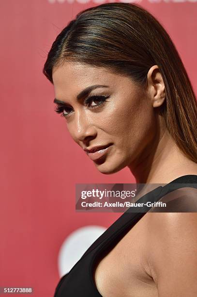 Singer Nicole Scherzinger arrives at the 2016 MusiCares Person of the Year honoring Lionel Richie at Los Angeles Convention Center on February 13,...