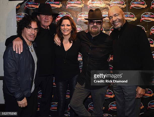 Recording Artists John Oates, Tony Joe White, Martina McBride, Dave Stewart and Chester Thompson attend Martina McBride In Conversation With Dave...