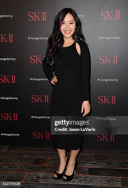 Michelle Phan attends the SK-II #ChangeDestiny forum at Andaz Hotel on February 26, 2016 in Los Angeles, California.