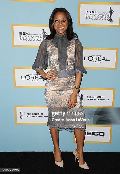 Nischelle Turner attends the Essence 9th annual Black Women In Hollywood event at the Beverly Wilshire Four Seasons Hotel on February 25, 2016 in...