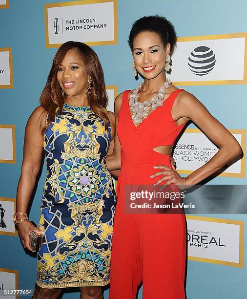Charrisse Jackson Jordan and Katie Rost attend the Essence 9th annual Black Women In Hollywood event at the Beverly Wilshire Four Seasons Hotel on...